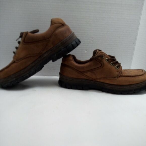 Men\'s Brown Leather Hush Puppies Lace Up Casual Walking Shoe US 6 M main image 8
